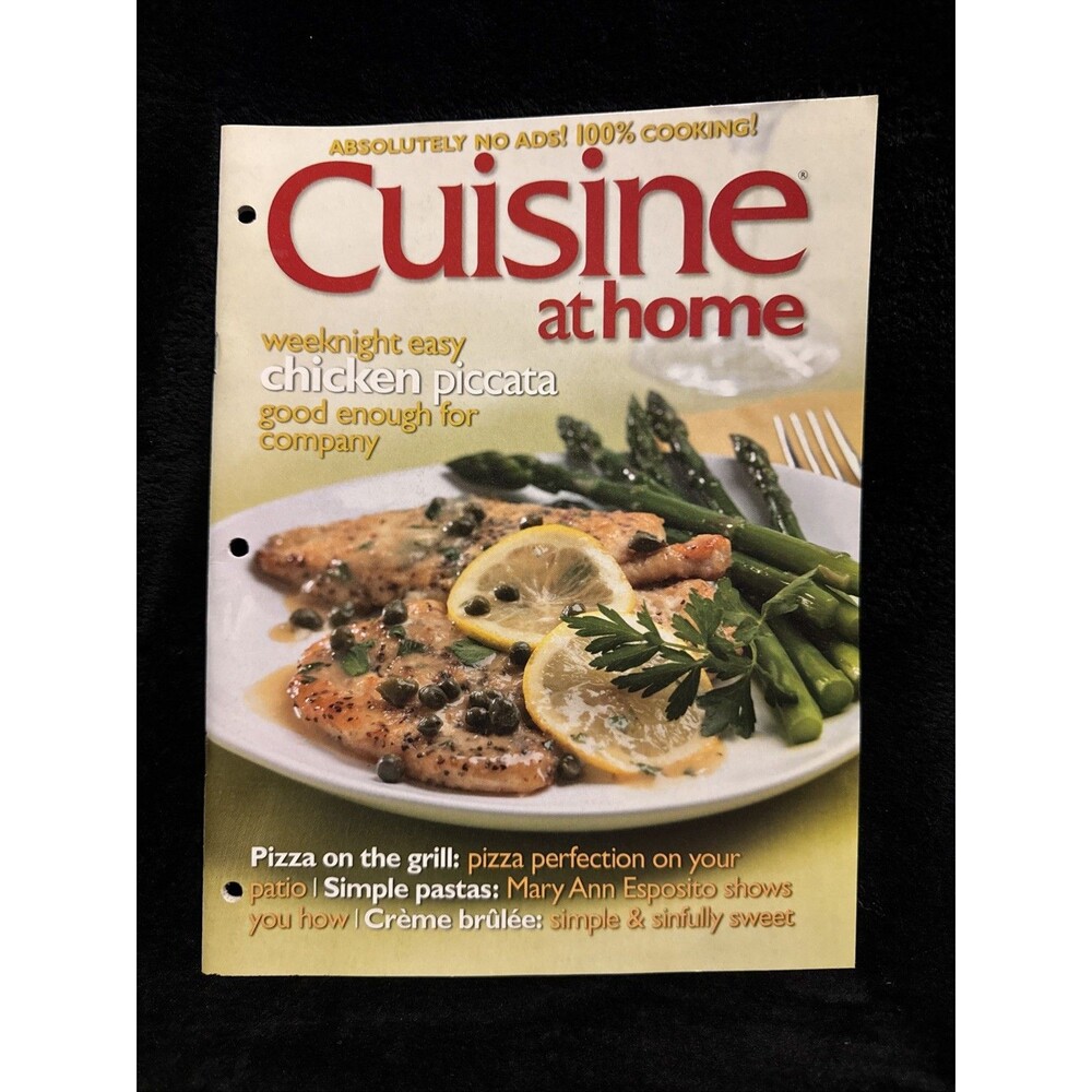 Vintage Cuisine at Home Magazine 2005 Weeknight Easy Chicken Piccata Pizza